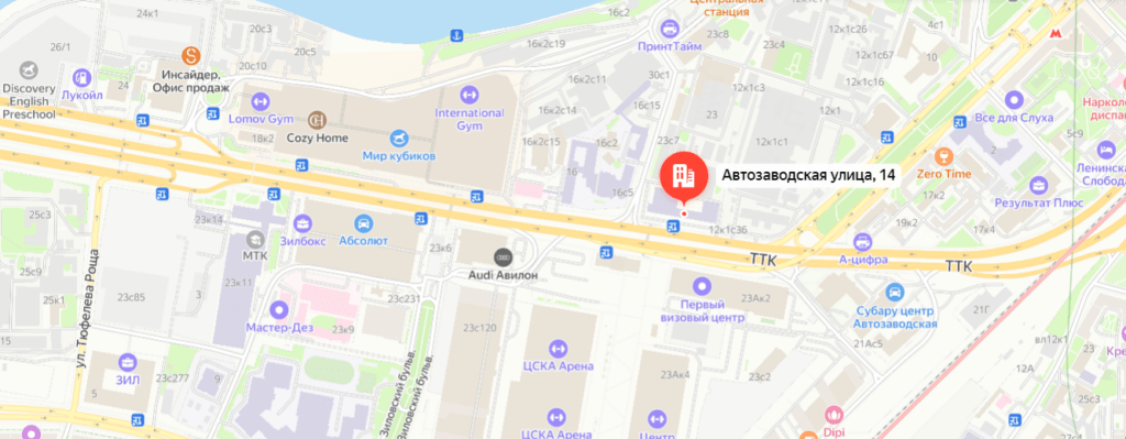 ПрофиКонсалтинг — на Автозаводской улице, 14.